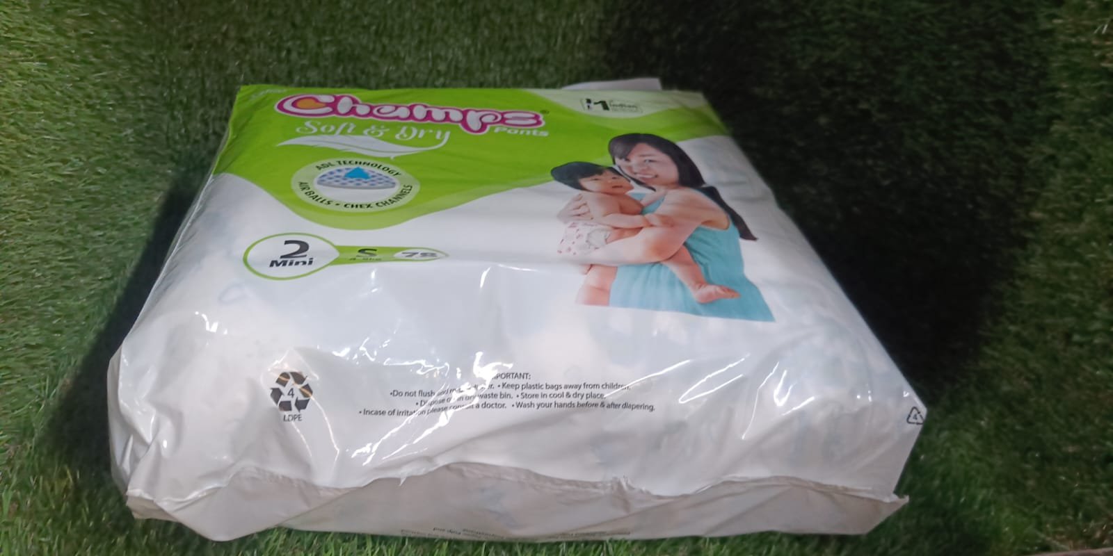 Champs Soft and Dry Baby Diaper Pants 78 Pcs (Small Size S78) - Shivani Jaswal Champs Soft and Dry Baby Diaper Pants 78 Pcs (Small Size S78)