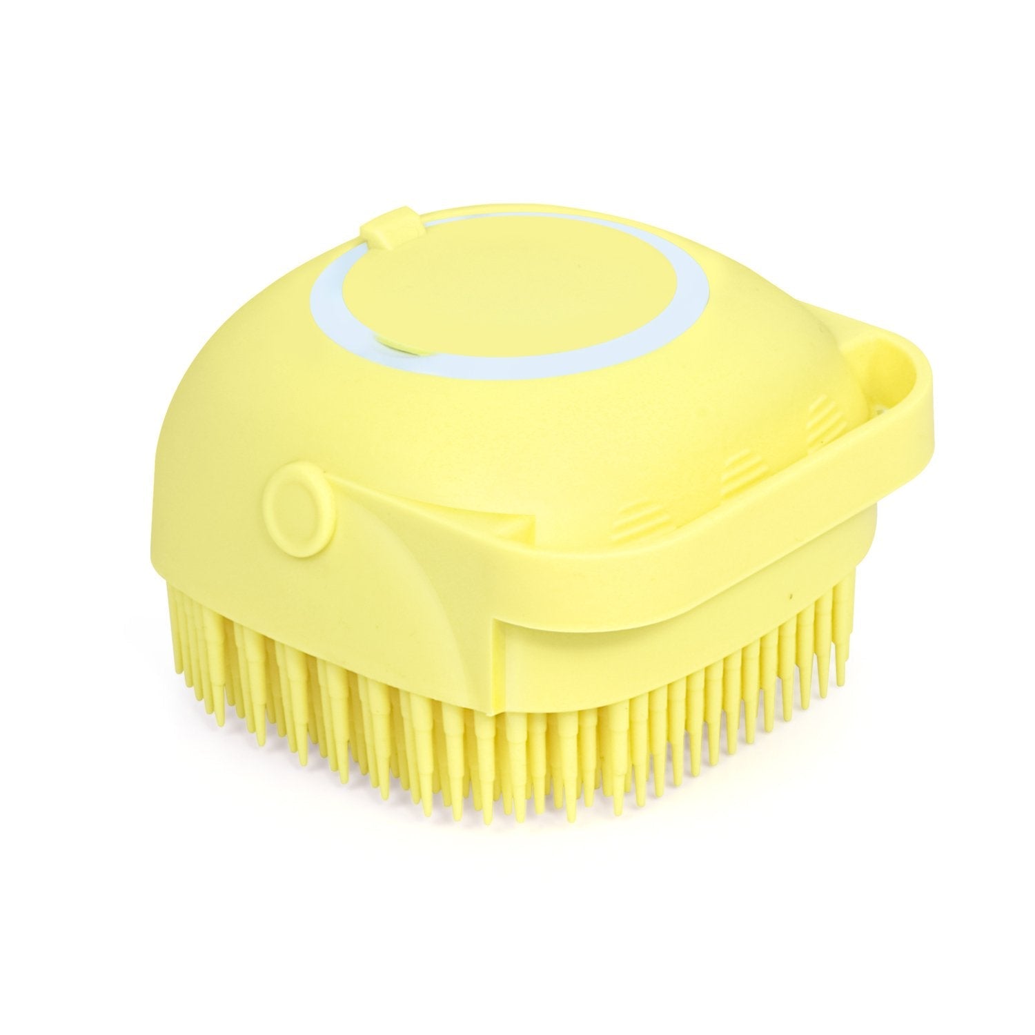 Silicone Massage Bath Body Brush Soft Bristle With Shampoo Dispenser - Shivani Jaswal Silicone Massage Bath Body Brush Soft Bristle With Shampoo Dispenser