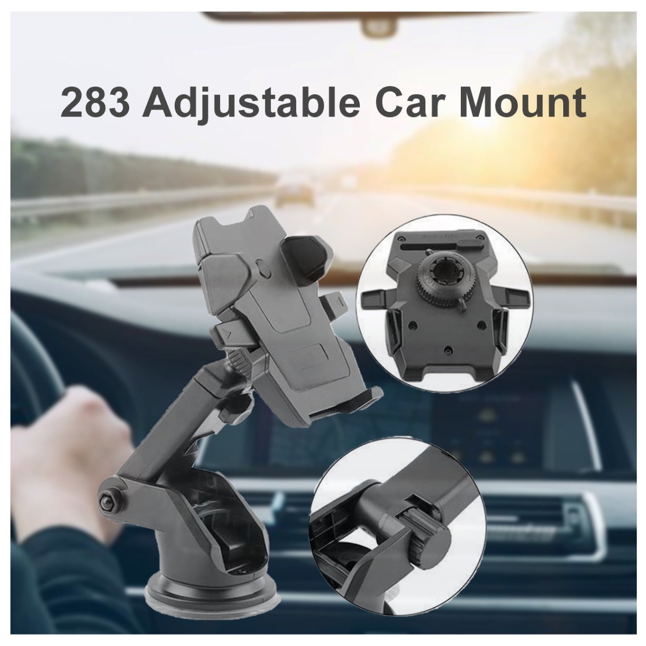 Adjustable Car Mount (Multicolour) - Shivani Jaswal Adjustable Car Mount (Multicolour)