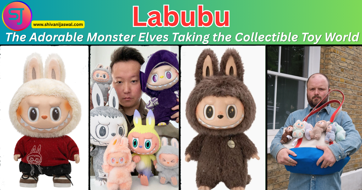 Key features of Labubu plush toys in themed display
