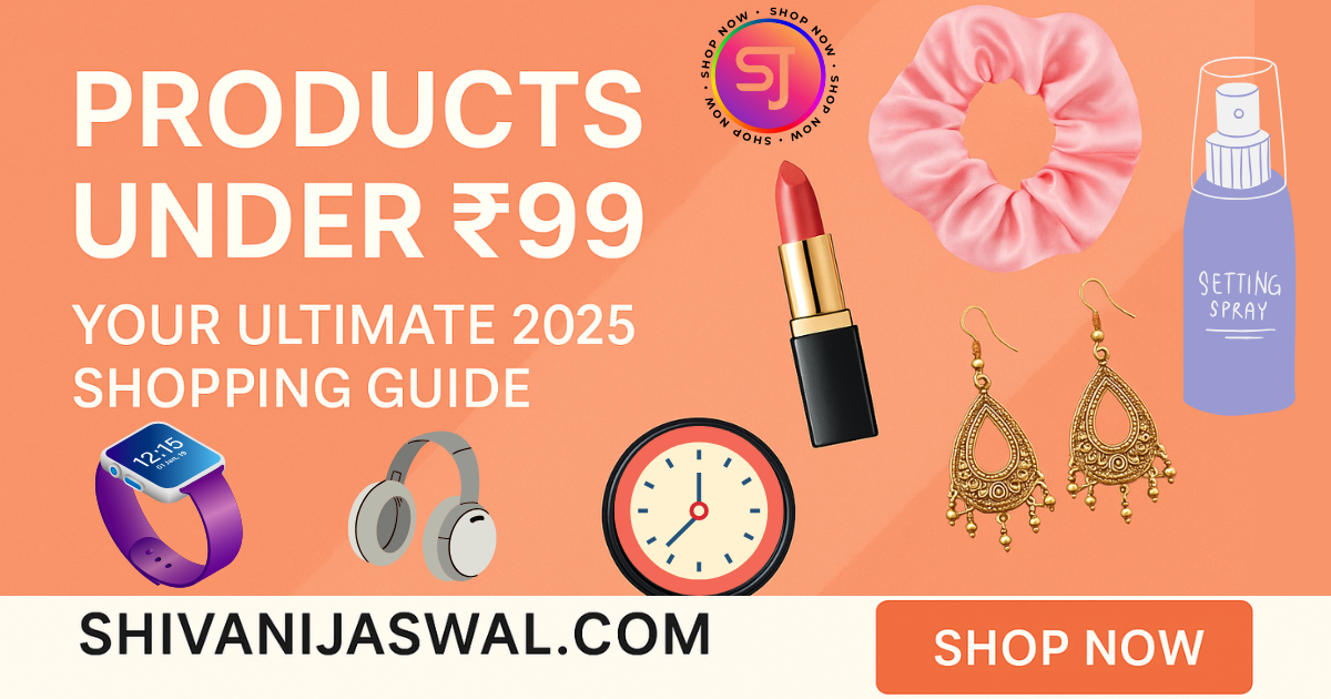 Wireless earbuds under 99 available on Shivanijaswal.com.