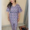 NAINVISH Cotton Blend Kaftan Kurta Pant Set – Ethnic Casual Wear for Women Sale Price:
