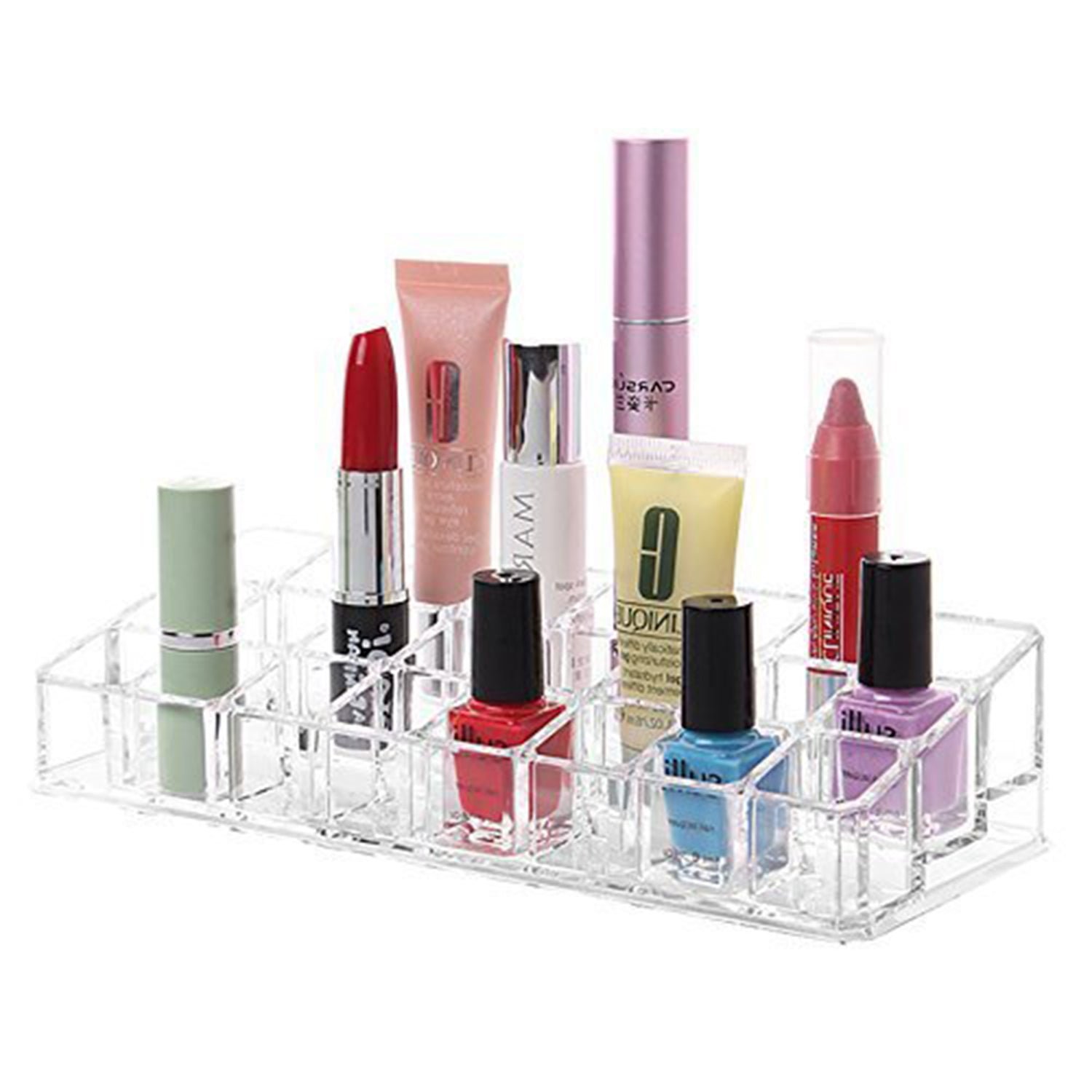 Acrylic Multi Purpose Lipstick Cosmetics Stand Display Holder 24 Section - Shivani Jaswal Acrylic Multi Purpose Lipstick Cosmetics Stand Display Holder 24 Section