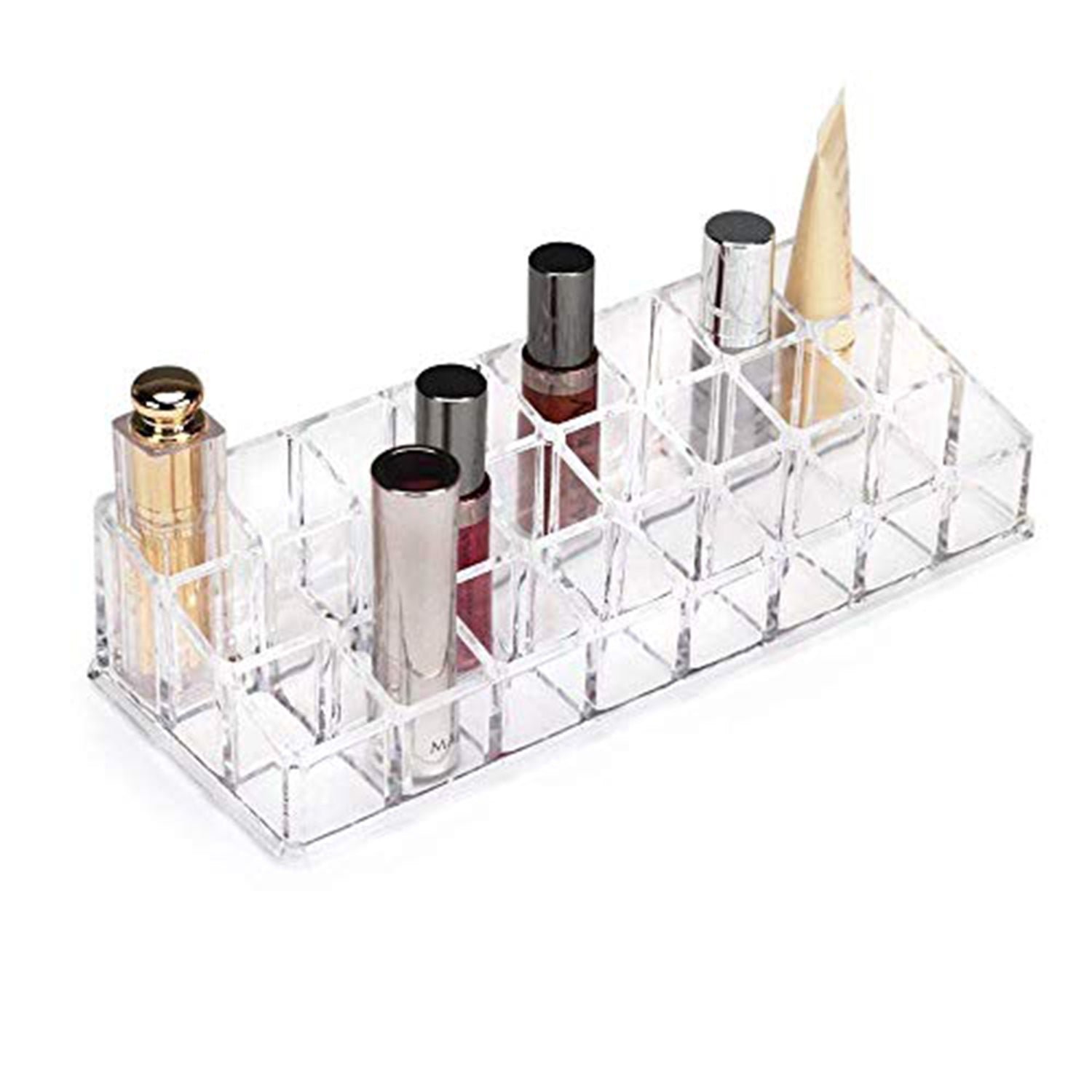 Acrylic Multi Purpose Lipstick Cosmetics Stand Display Holder 24 Section - Shivani Jaswal Acrylic Multi Purpose Lipstick Cosmetics Stand Display Holder 24 Section