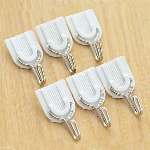 Adhesive Sticker ABS Plastic Hook Towel Hanger for Kitchen / Bathroom