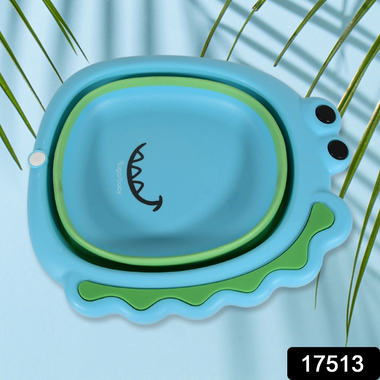 Frog Shape Foldable Baby Wash Basin, Space-Saving Lightweight Face Washing Tub (33×31cm / 1 Pc) - Shivani Jaswal Frog Shape Foldable Baby Wash Basin, Space-Saving Lightweight Face Washing Tub (33×31cm / 1 Pc)