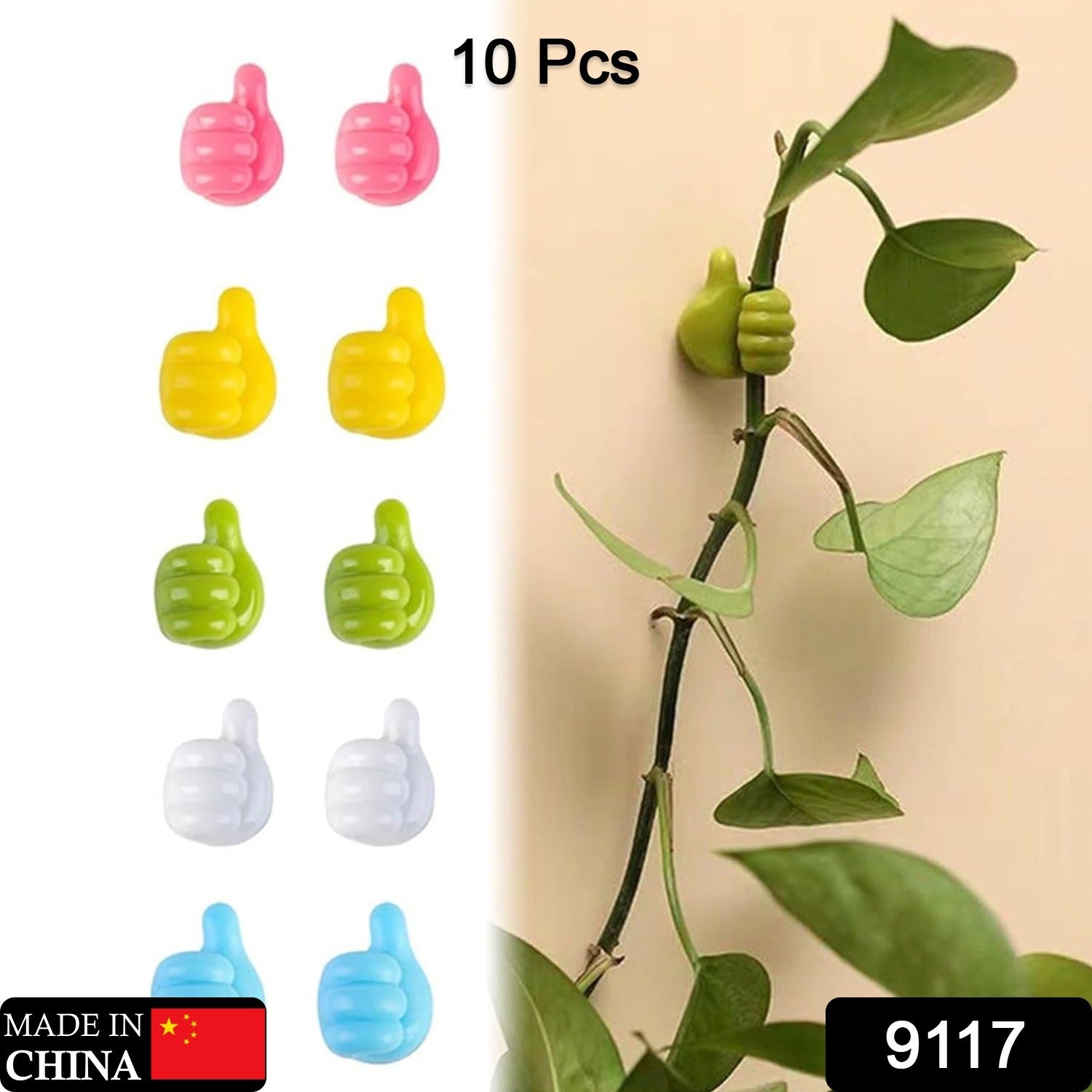 Thumb Cable Clips, Multi-Color Cord Organizer for Home, Office, Car (10 Pc Set) - Shivani Jaswal Thumb Cable Clips, Multi-Color Cord Organizer for Home, Office, Car (10 Pc Set)