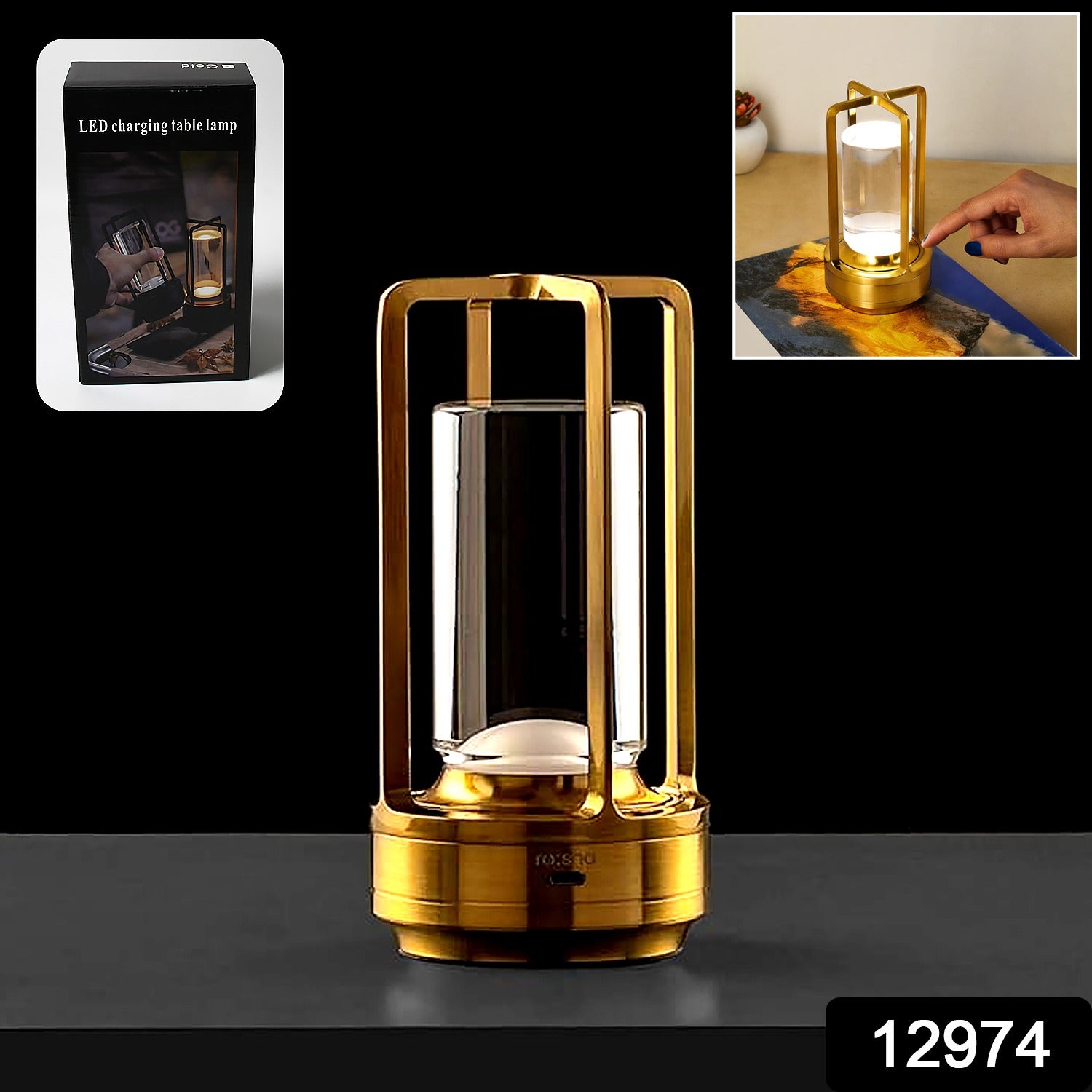 Crystal Lantern Lamp, Crystal Lantern Table Lamp, 3 Colors Rechargeable Cordless Led Lights for Restaurant / Bedroom Lights (1 Pc) - Shivani Jaswal Crystal Lantern Lamp, Crystal Lantern Table Lamp, 3 Colors Rechargeable Cordless Led Lights for Restaurant / Bedroom Lights (1 Pc)