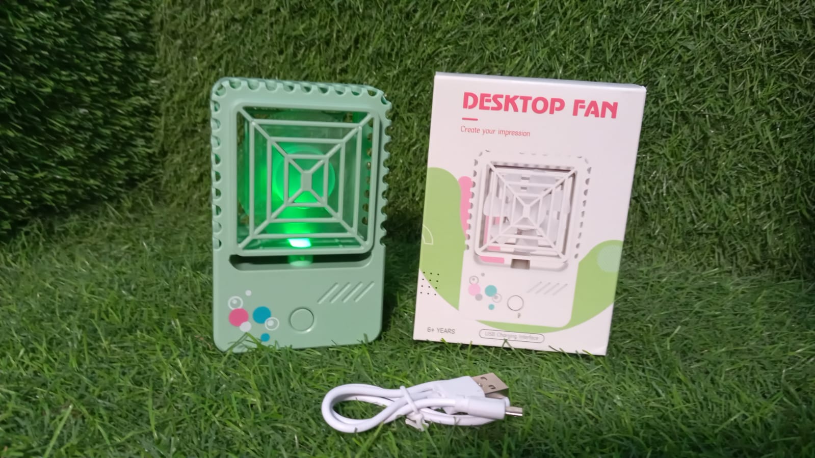 Mini Rechargeable Desktop Fan for Home & Office (USB, Handheld) - Shivani Jaswal Mini Rechargeable Desktop Fan for Home & Office (USB, Handheld)