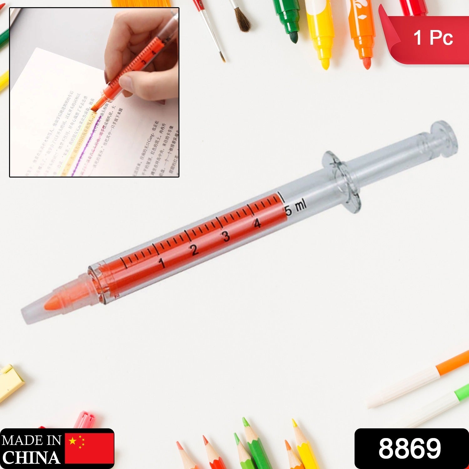 Creative Fluorescent Highlighter – Watercolor Marker for Kids, Study & Office (1 Pc) - Shivani Jaswal Creative Fluorescent Highlighter – Watercolor Marker for Kids, Study & Office (1 Pc)