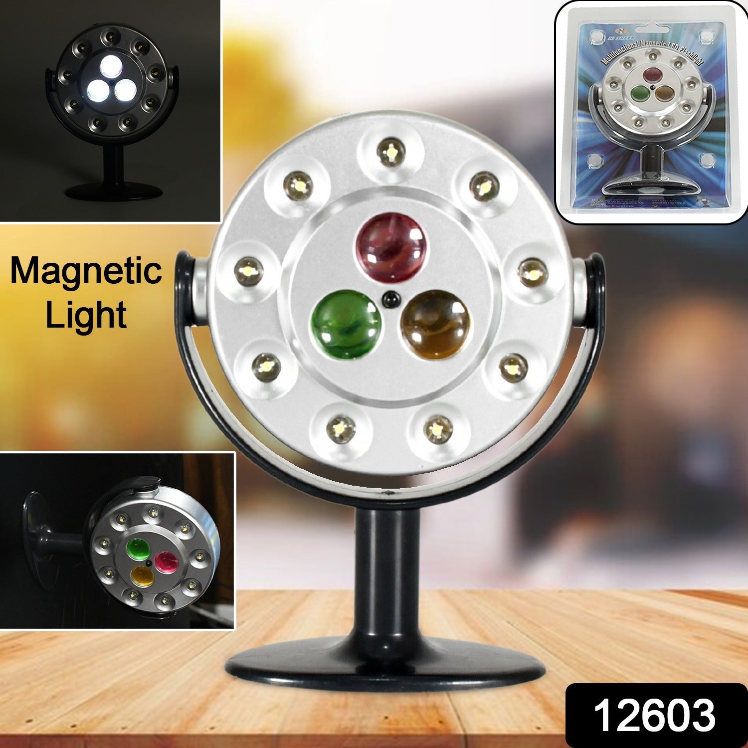 Multifunctional Magnetic LED Flashlight, High Quality waterproof light, Three Ultra-Bright LEDs, Battery Operated LED Light (Battery Not Included) - Shivani Jaswal Multifunctional Magnetic LED Flashlight, High Quality waterproof light, Three Ultra-Bright LEDs, Battery Operated LED Light (Battery Not Included)