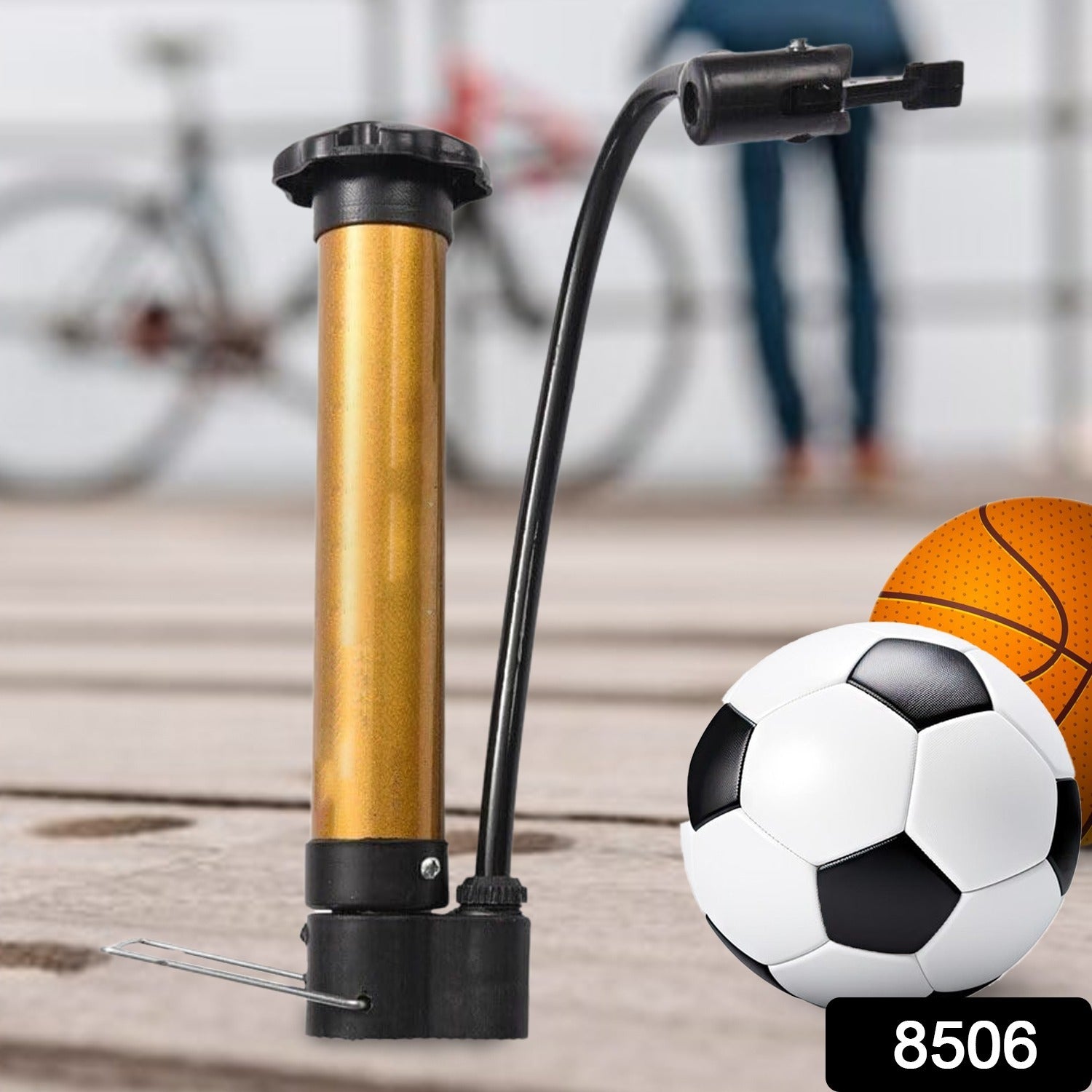 Hand Air Ball Pump – Portable Metal Inflator for Basketball, Soccer & More - Shivani Jaswal Hand Air Ball Pump – Portable Metal Inflator for Basketball, Soccer & More