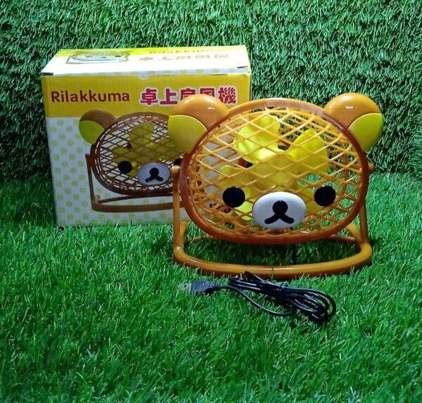 Stylish & Silent: Teddy Bear USB Fan for Any Space Ã¢â‚¬â€œ Adjustable Cooling!