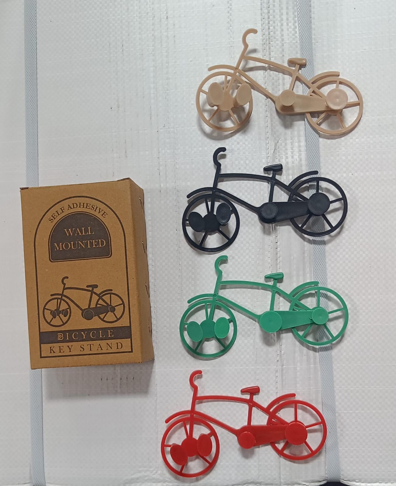Bicycle Shape Key Chain Holder and wall mount bike hook Key Holders Plastic Key Holder For Home, Office (pack of 4) - Shivani Jaswal Bicycle Shape Key Chain Holder and wall mount bike hook Key Holders Plastic Key Holder For Home, Office (pack of 4)