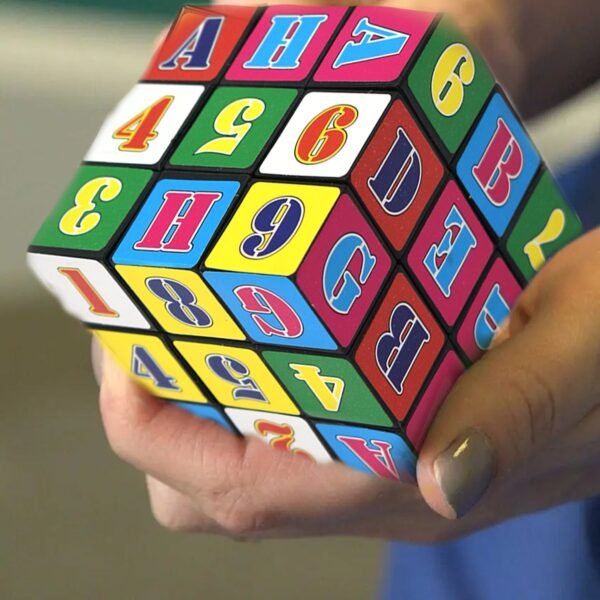 Alpha Numeric Cube used for entertaining and playing purposes by kids, childrenâ€™s and even adults etc.