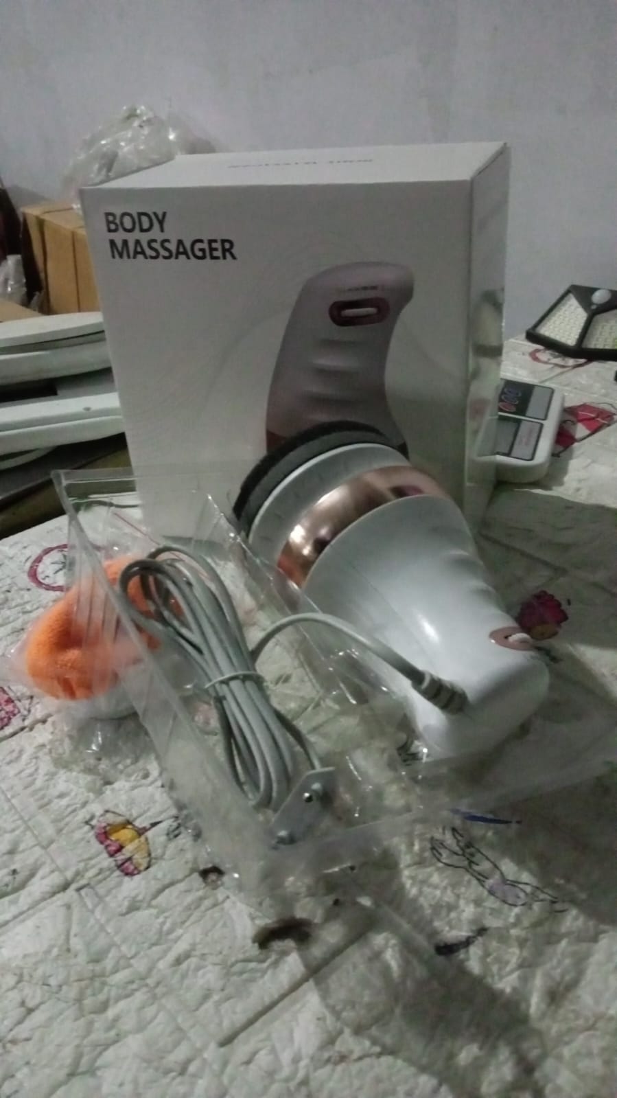 Body Sculpting Massager with 3 Pads, Adjustable Speed, Handheld Electric Massager for Full Body (1 Pc) - Shivani Jaswal Body Sculpting Massager with 3 Pads, Adjustable Speed, Handheld Electric Massager for Full Body (1 Pc)