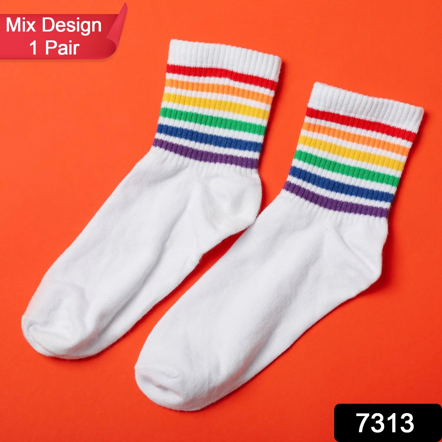 1 PAIR SOCKS PRINTED TRENDY MULTIPLE DESIGNER SOCKS (1 Pc / Mix Design) - Shivani Jaswal 1 PAIR SOCKS PRINTED TRENDY MULTIPLE DESIGNER SOCKS (1 Pc / Mix Design)