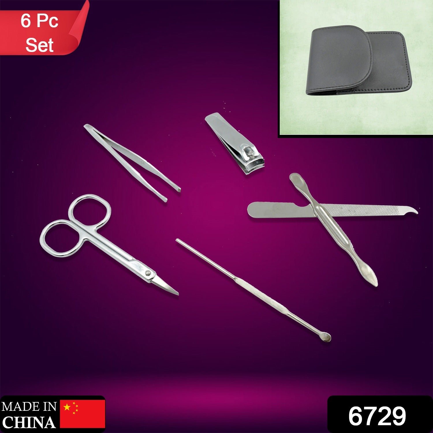6-in-1 Professional Nail Care Kit: Clippers, Scissors & More Nail cutter (Travel or Home) - Shivani Jaswal 6-in-1 Professional Nail Care Kit: Clippers, Scissors & More Nail cutter (Travel or Home)