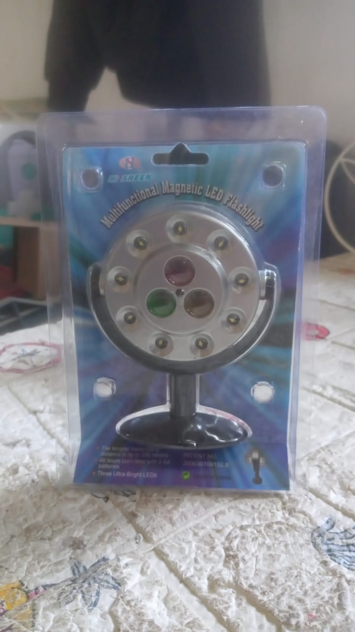 Multifunctional Magnetic LED Flashlight, High Quality waterproof light, Three Ultra-Bright LEDs, Battery Operated LED Light (Battery Not Included) - Shivani Jaswal Multifunctional Magnetic LED Flashlight, High Quality waterproof light, Three Ultra-Bright LEDs, Battery Operated LED Light (Battery Not Included)