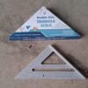 Double-Sided 45Ã‚Â° Triangle Ruler Ã¢â‚¬â€œ 7-Inch Aluminum Alloy Rafter Square for Home & Industrial Use