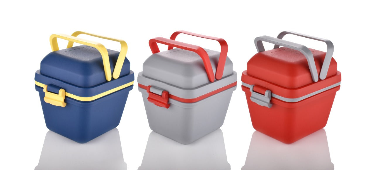 Airtight Lunch Box with Handle & Push Lock - Shivani Jaswal Airtight Lunch Box with Handle & Push Lock