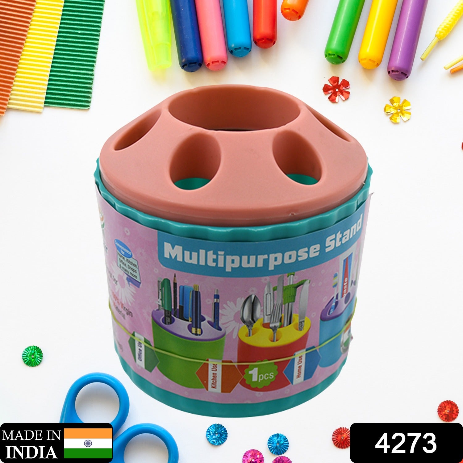 Plastic Round Multi-Purpose Toothpaste Stationary Pen Pencil Holder, Mini Desk Office Desktop Stationery Organizer Bathroom Shelves for Adults Multifunctional (1 Pc) - Shivani Jaswal Plastic Round Multi-Purpose Toothpaste Stationary Pen Pencil Holder, Mini Desk Office Desktop Stationery Organizer Bathroom Shelves for Adults Multifunctional (1 Pc)