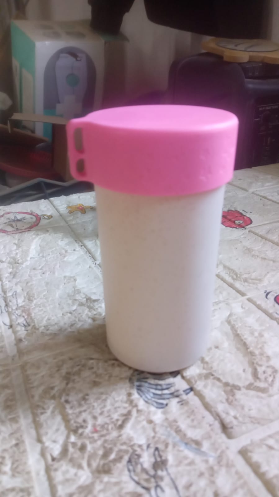 Travel Coffee Cup Portable Water Bottle Wheat Straw Coffee Tea Mug Coffee Mug with Lids for Coffee Tea (300 ML Approx) - Shivani Jaswal Travel Coffee Cup Portable Water Bottle Wheat Straw Coffee Tea Mug Coffee Mug with Lids for Coffee Tea (300 ML Approx)