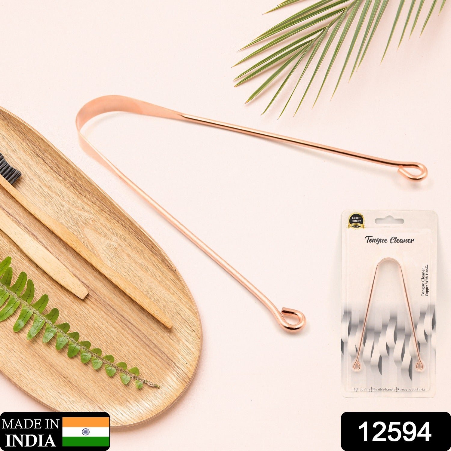 Tongue Cleaner For Kids & Adults | Tongue Scraper For Bad Breath, Maintain Oral Hygiene for Daily Use | for Fresh Breath & Bacteria Removal | Improved Taste (Steel, Copper, Tongue Cleaner / 1 Pc) - Shivani Jaswal Tongue Cleaner For Kids & Adults | Tongue Scraper For Bad Breath, Maintain Oral Hygiene for Daily Use | for Fresh Breath & Bacteria Removal | Improved Taste (Steel, Copper, Tongue Cleaner / 1 Pc)