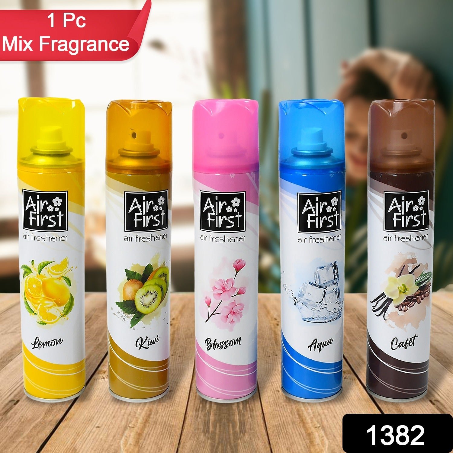Air Freshener | Used In Office, Home, Hotels, Banquets, Carpet Etc, Room Spray Air Freshener, Mix Fragrance Lemon, Kiwi, Blossom, Aqua, Cafet (300 Ml Approx / 1 Pc) - Shivani Jaswal Air Freshener | Used In Office, Home, Hotels, Banquets, Carpet Etc, Room Spray Air Freshener, Mix Fragrance Lemon, Kiwi, Blossom, Aqua, Cafet (300 Ml Approx / 1 Pc)