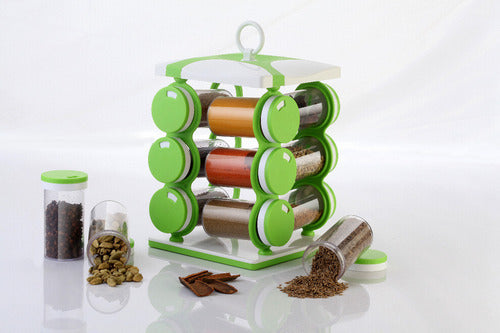 Spice jar Set - Food Grade Plastic 12pcs Spice jar (Brown Box) - Shivani Jaswal Spice jar Set - Food Grade Plastic 12pcs Spice jar (Brown Box)