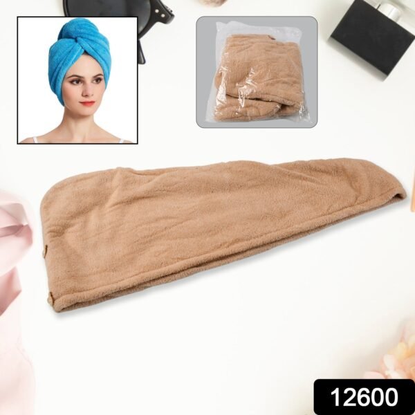 Microfiber Hair Wrap Towel Cap Ã¢â‚¬â€œ Quick-Dry, Absorbent Turban Cap (1 Pc), Hair accessories