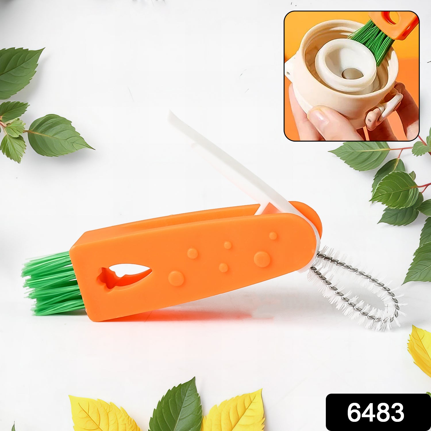 3-in-1 Multifunctional Cleaning Brush Set – Mini Bottle, Cup & Lid Cleaner (1 Pc) - Shivani Jaswal 3-in-1 Multifunctional Cleaning Brush Set – Mini Bottle, Cup & Lid Cleaner (1 Pc)