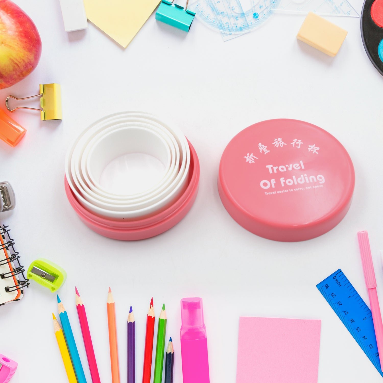 Portable Travelling Cup / Tumbler With Lid Folding / Pocket Glass (Pack of 1) - Shivani Jaswal Portable Travelling Cup / Tumbler With Lid Folding / Pocket Glass (Pack of 1)