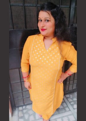 Women’s Crepe A-Line Kurta with Pant – Elegant Daily Ethnic Wear Set for Work and Festive Use