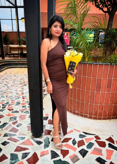 One Shoulder Ruched Maxi Dress – Burgundy, Floor Length, Sleeveless, Size M - Shivani Jaswal Burgundy One Shoulder Ruched Maxi Dress – Floor Length Evening Gown